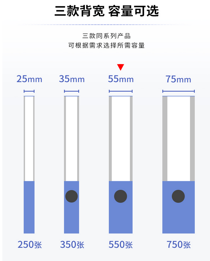 得力/DELI 档案盒5681/5682/5683/5684 A4文件收纳盒 单个装