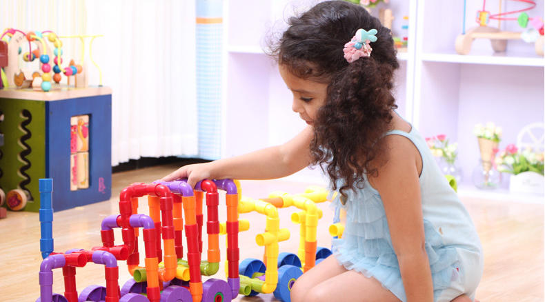 ONSHINE水管拼插塑料管道积木 DIY创意对接玩具3-6岁