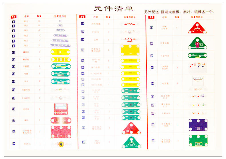 数码鼠 儿童早教益智电路拼装积木拼插3988拼科学实验玩具