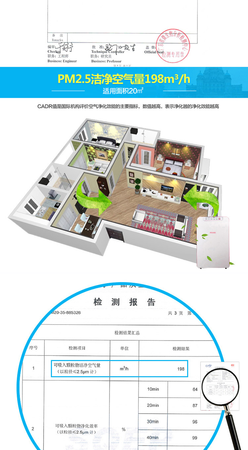 POVOS/奔腾 PA1101空气净化器除甲醛雾霾花粉氧吧PM2.5静音