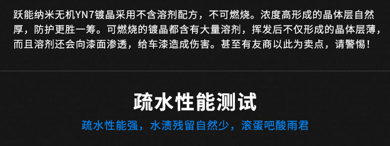 跃能汽车镀晶纳米水晶车漆封釉剂镀膜液度晶蜡漆面汽车镀晶套装 镀晶YN7