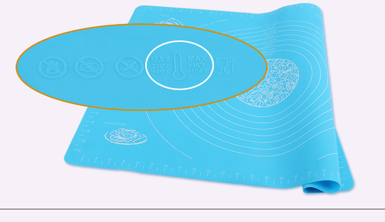 拜杰WSP-19家用硅胶揉面垫硅胶垫 带刻度擀面垫板