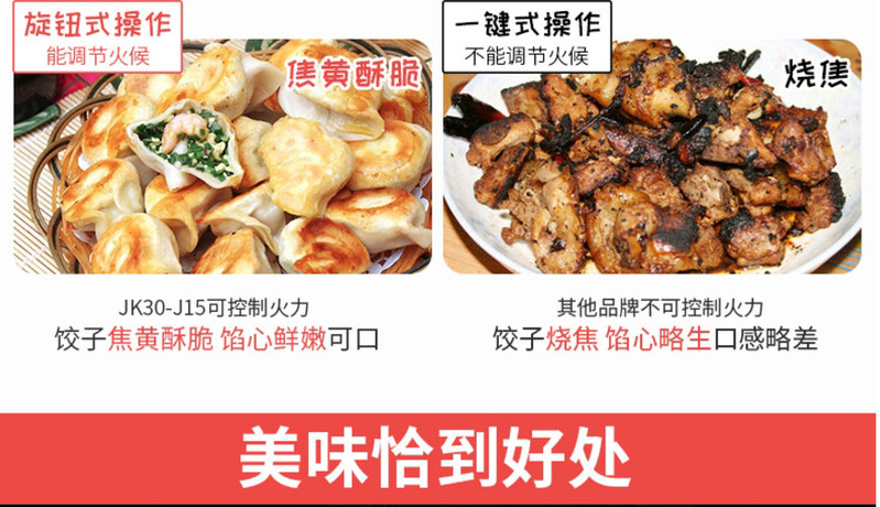 九阳/Joyoung电饼铛煎烤机加深烤盘无级调温可视化家用多功能JK30-J15