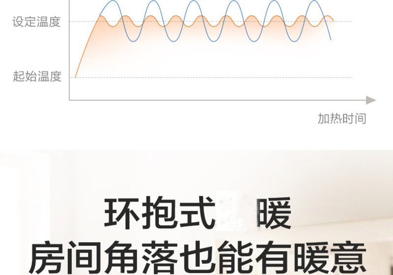 【领券立减】美的/MIDEA取暖器家用节能电暖气电暖器电暖炉省电小型烤火器NTH22-18AR