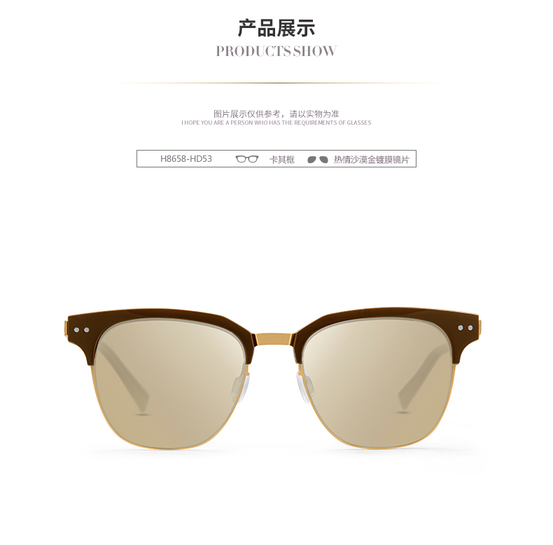 海伦凯勒新款太阳镜 大框时尚墨镜欧美潮偏光太阳眼镜H8658