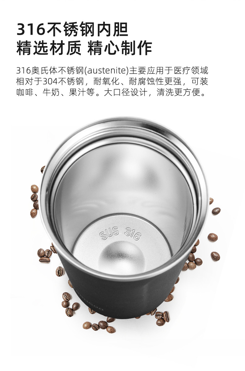 邦达保温杯新款清新文艺韩版学生网红水杯ins便携时尚咖啡500ML DA31