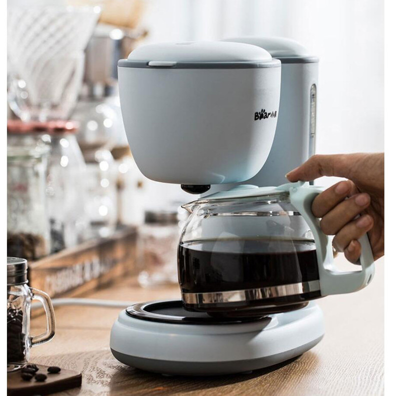 小熊（Bear）咖啡机家用 全自动滴漏式小型泡茶煮美式咖啡壶 KFJ-A06K1