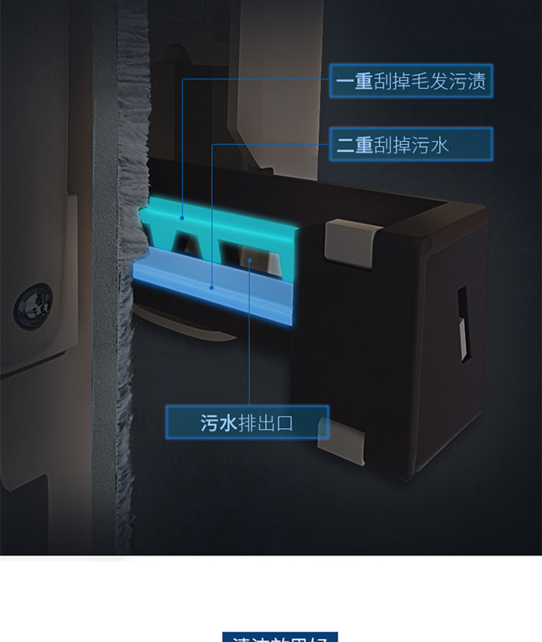 百家好世 免手洗平板拖把托布家用脱水平拖尘推 4块布配拖把桶bjhs1-0514