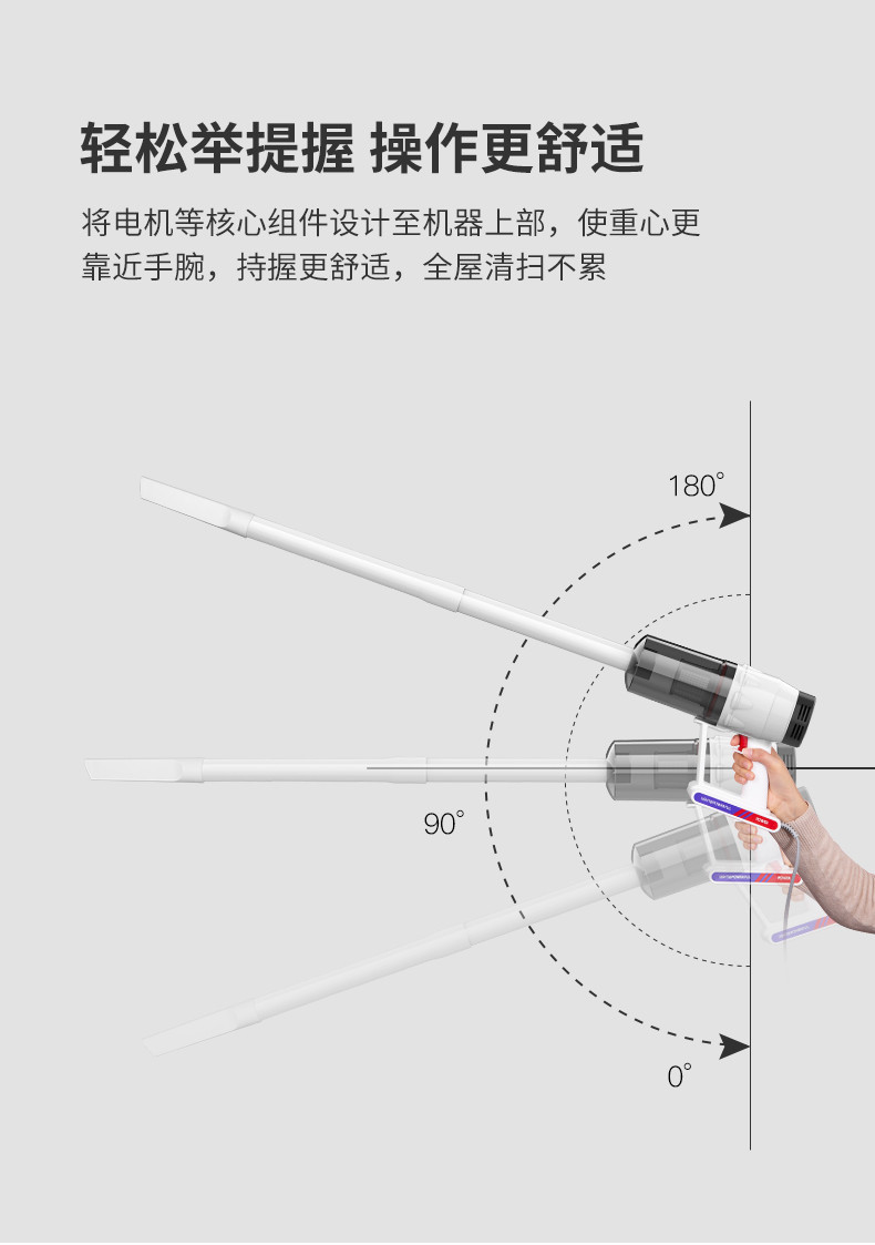 宝家丽 吸尘器家用无线手持吸尘器大吸力 BW630无线吸尘器