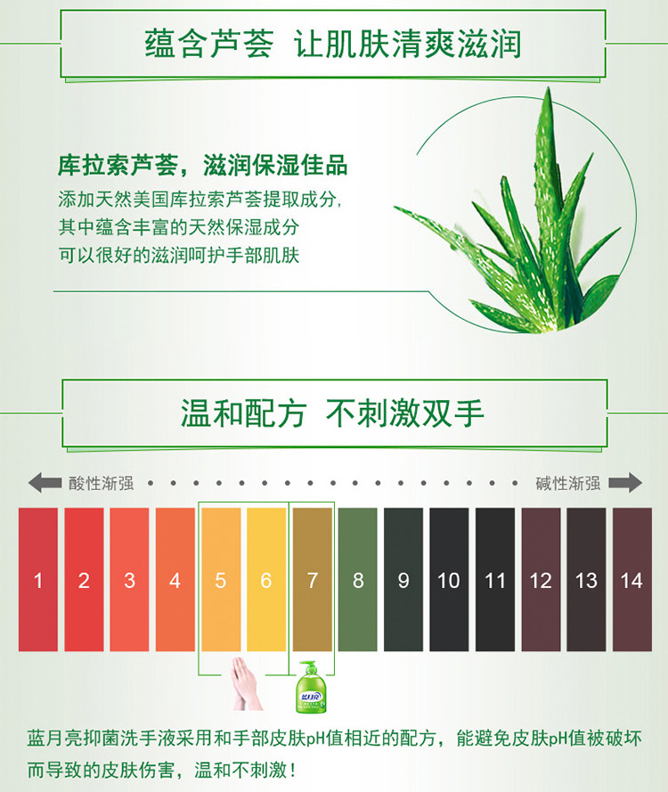 蓝月亮 厨卫清洁套装1kg茶清洗洁精+卫诺洁厕液500g*2+芦荟洗手液500g