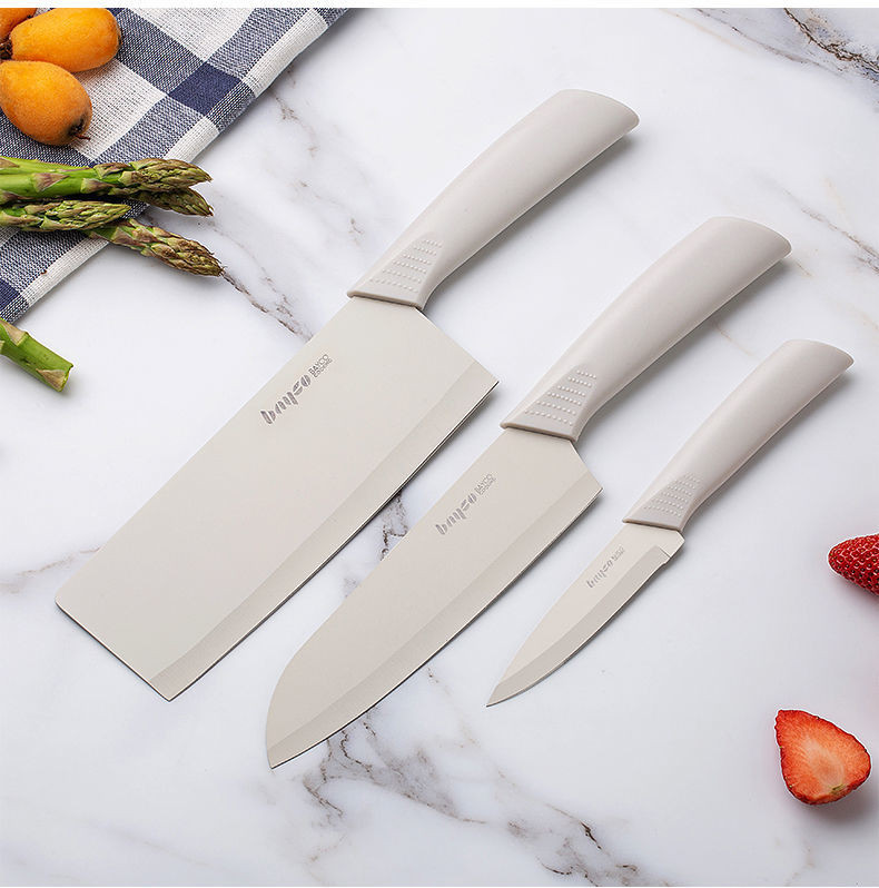 拜格(BAYCO) 刀具套装5件套不锈钢菜刀料理刀水果刀菜板带刀座BD3432