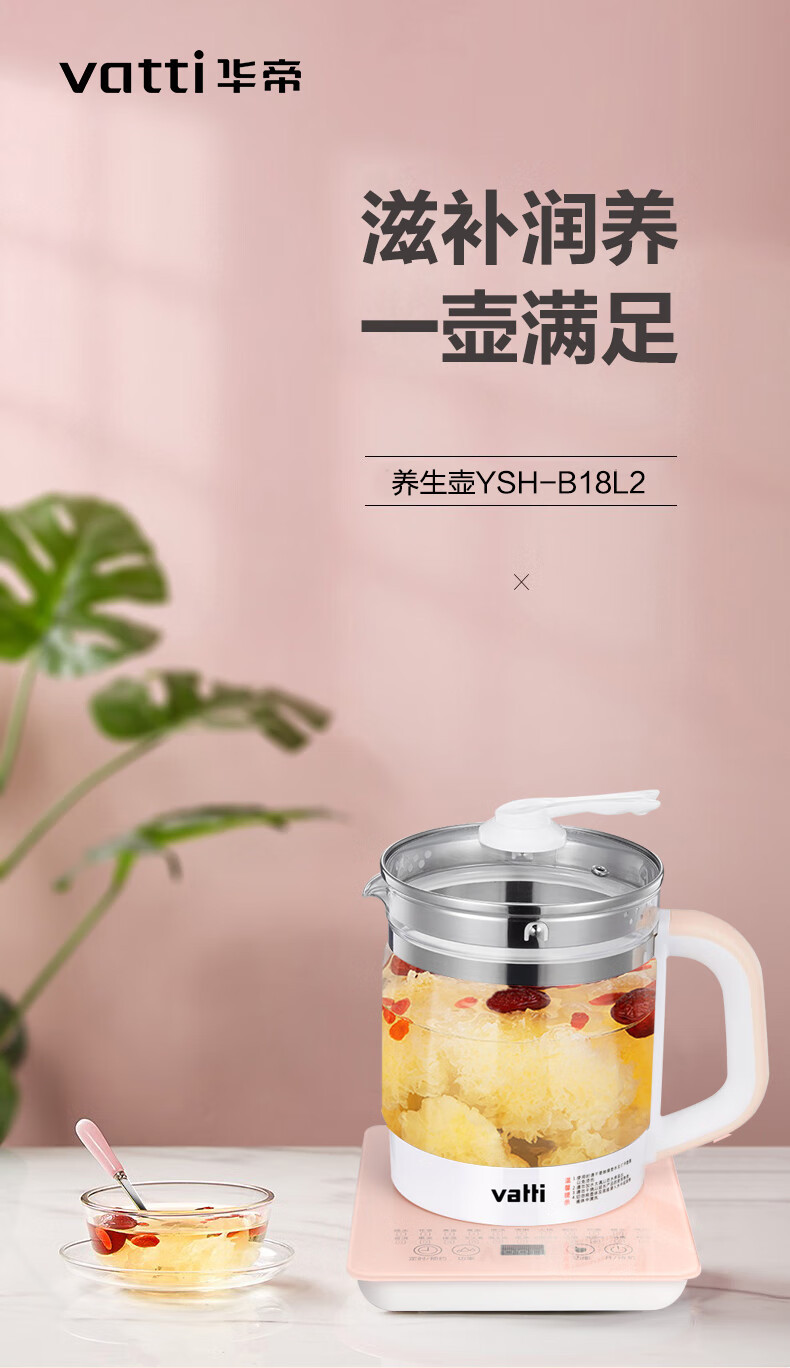  华帝（VATTI）多功能养生壶保温花茶壶 YSH-B18L2