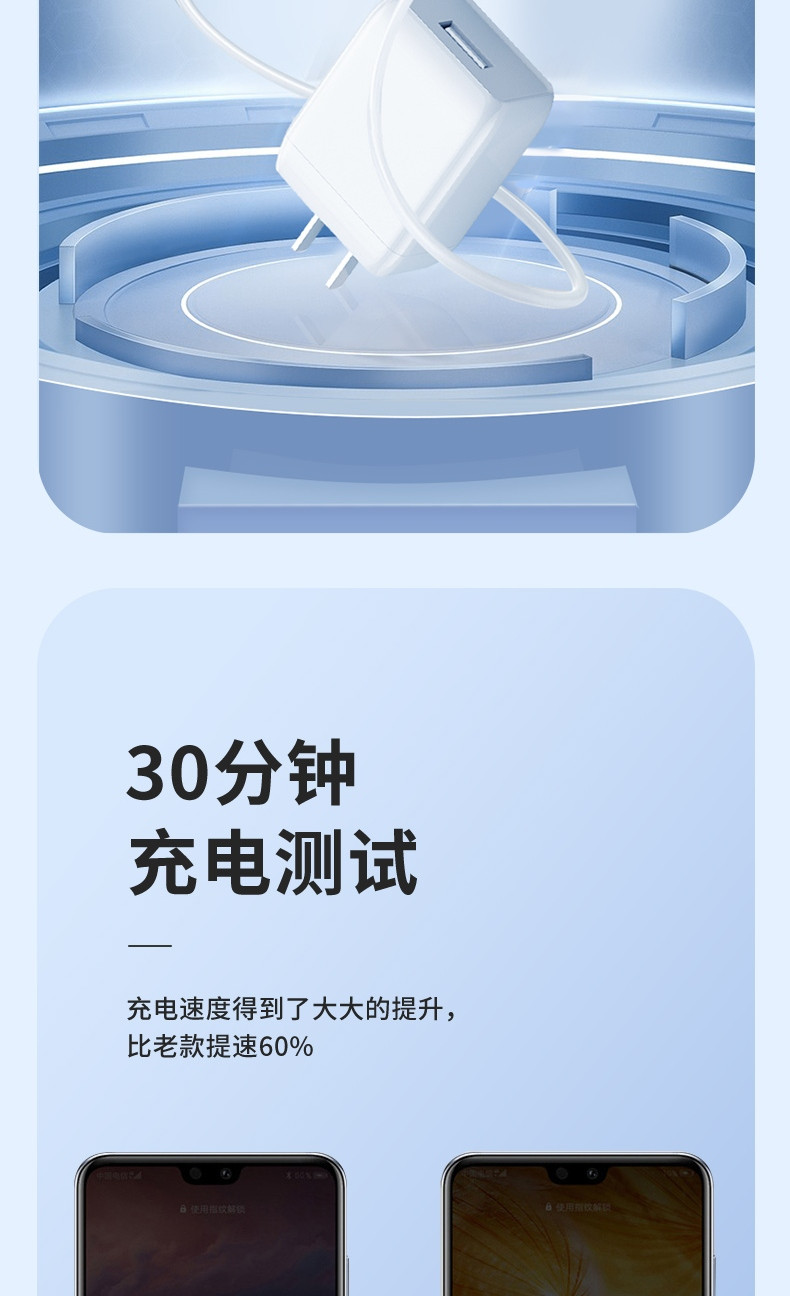 OKSJ OKSJ 适用huawei充电器头Type-C快闪充数据线手机套装OKSJ022