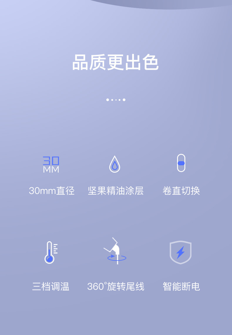 雷瓦（RIWA）卷发棒两用卷直发器直=便携自动断电卷发棒=刘海夹韩式大卷RB-8125