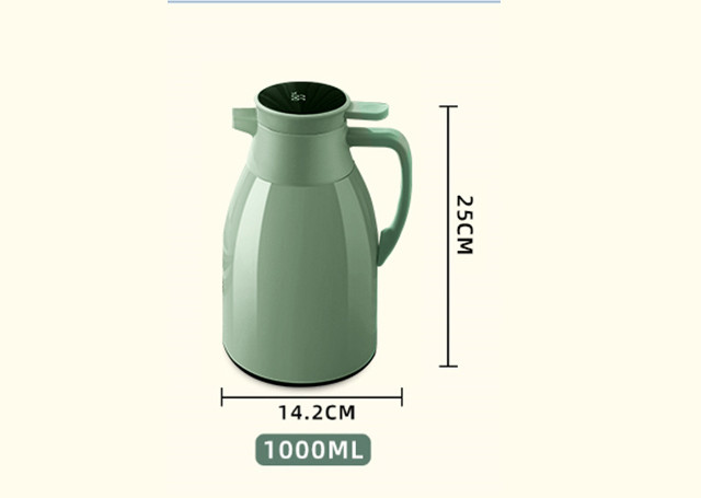 欣美雅 智能温显保温壶家用保温水壶大容量热水壶1000ml颜色随机