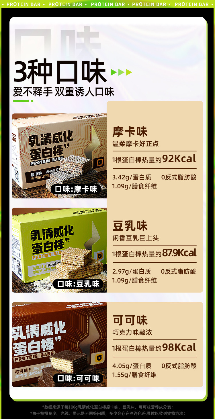 零饱饱/LINGBAOBAO 蛋白棒180g*2盒（豆乳+摩卡各一）