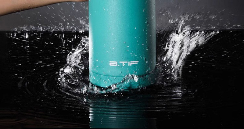 BTIF 保温杯不锈钢带吸管600ml水杯STB0201STR