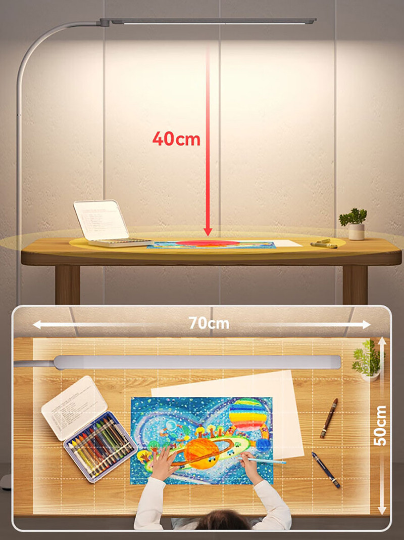 孩视宝 全光谱落地灯客厅床头卧室阅读护眼灯学习台灯钢琴灯FH709A