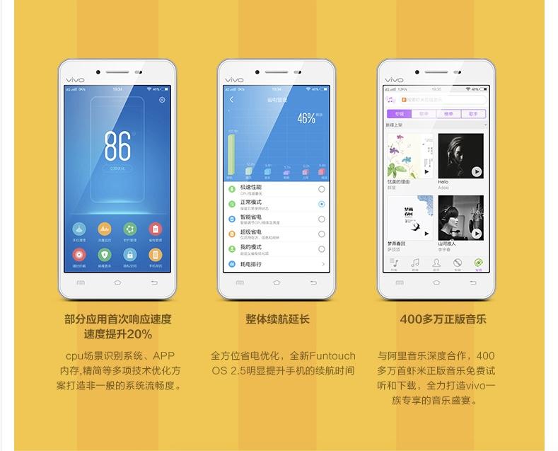 vivo Y51A 高配 白色 全网通4G双卡 流光白