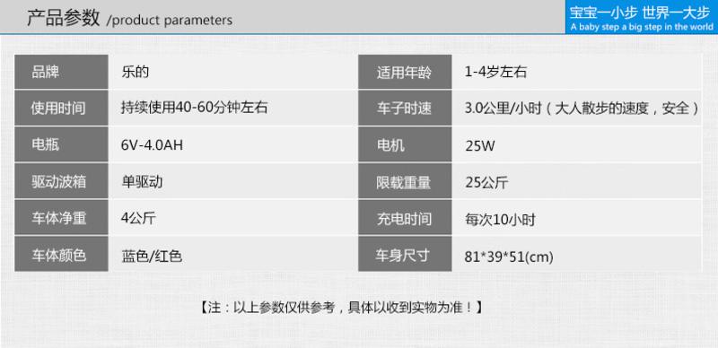 乐的儿童电动摩托车宝宝早教代步轮滑车小孩玩具三轮车可坐童车