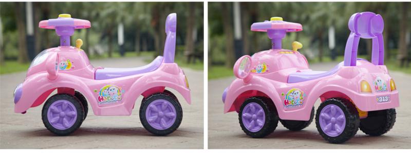 智乐堡童车小孩溜溜滑行车宝宝助学步车可坐儿童节日礼物玩具车