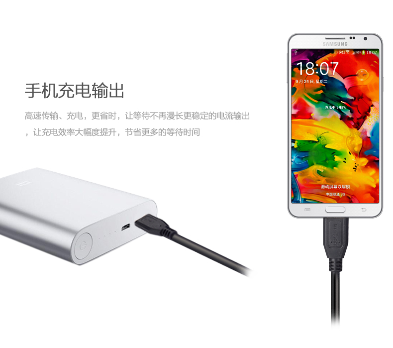 中视讯usb3.0接口三星note3高速充电数据线1米 U4-1