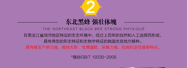 【农垦 黑龙江】北大荒 东北黑蜂冰天雪蜜 精品蜂蜜礼盒装 冰天雪蜜380g/瓶×4