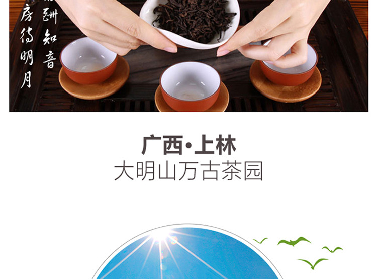 【中国农垦】大明山 黑茶  广西农垦茶叶 质量可溯源 明山六堡茶叶 200g/罐