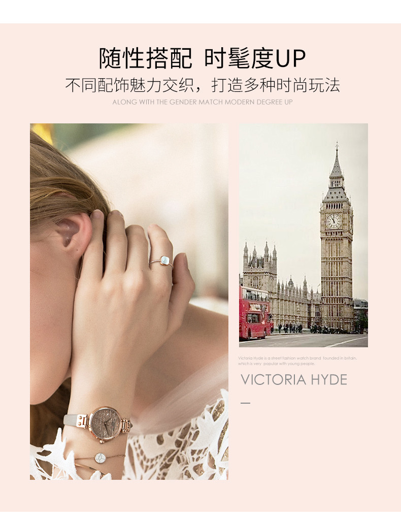 Victoria • Hyde 水滴戒指 简约时尚女士开口戒指 潮流小众设计