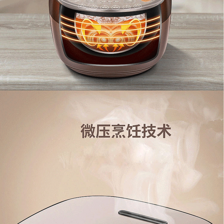 苏泊尔/SUPOR CFXB30HC35-80 电饭煲3L精铁球釜IH加热家用智能电饭锅