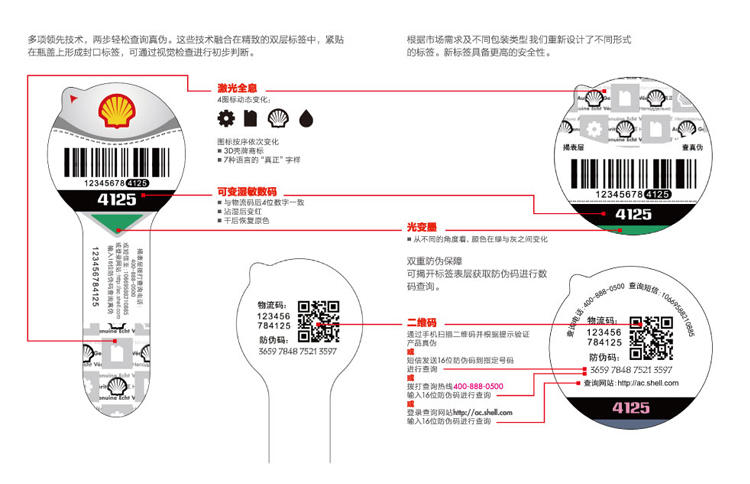 壳牌灰壳 灰喜力ULTRA 5W-40 SN级 全合成机油润滑油  4L