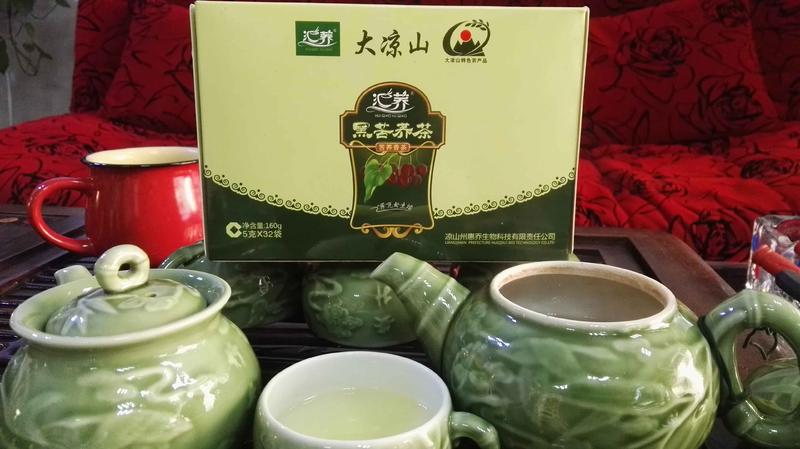 开州特产 香龍食黑苦荞香茶160g