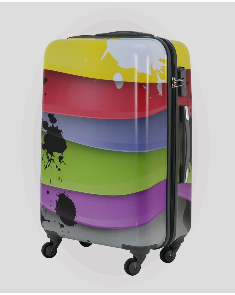 Transworld 24寸条纹彩色万向轮学生韩版潮箱硬箱拉杆箱旅行箱行李箱