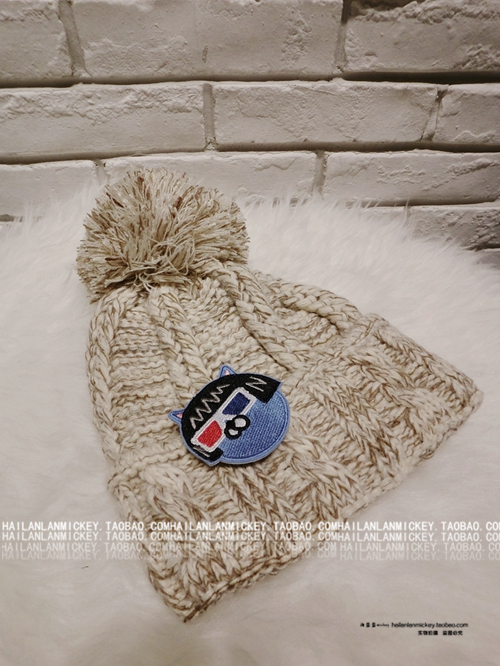 保暖加厚可爱甜美韩版冰淇淋毛线帽尖顶帽 秋冬