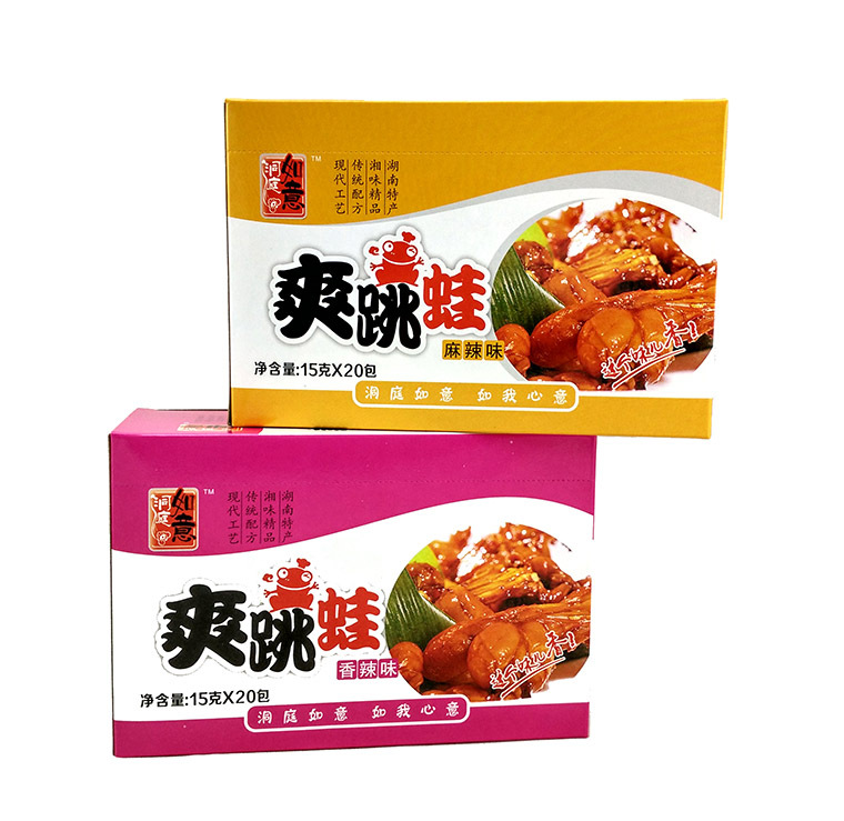 湖南特产 爆款零食  休闲食品 四汇麻辣牛蛙 15g*20包