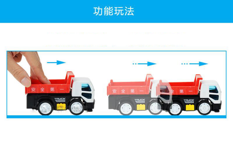 儿童迷你工程车玩具  消防车吊车挖土机搅拌车挖掘机套装【多省包邮】