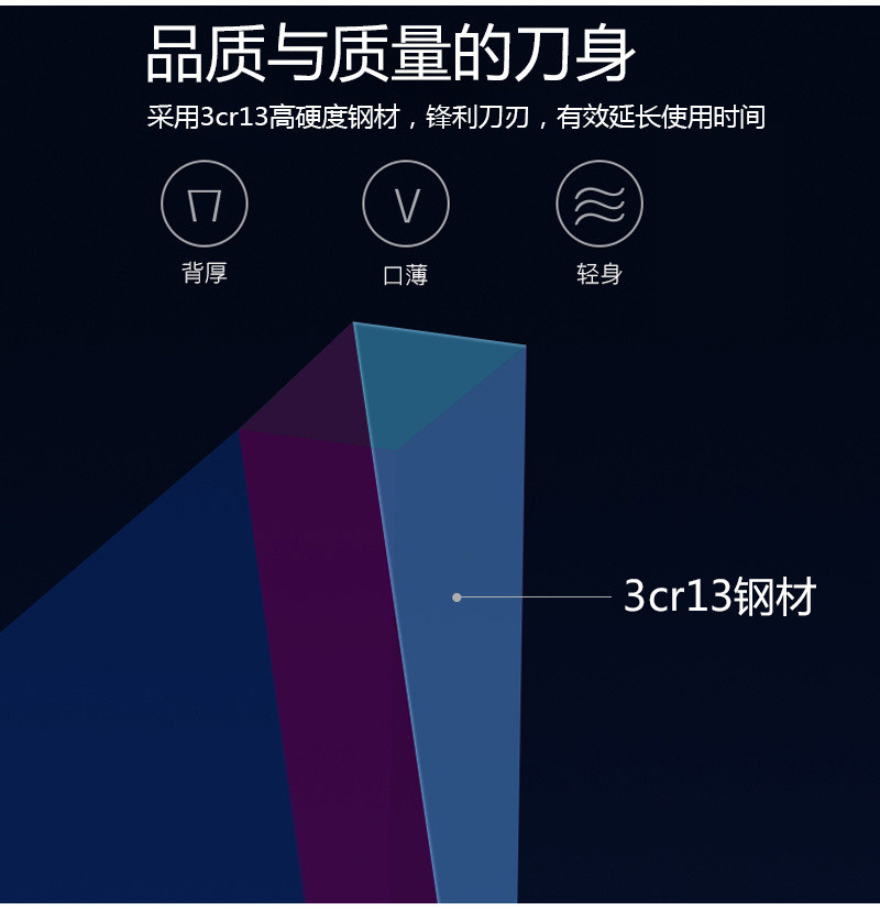 金娘子刀具 不锈钢厨刀+实用面包刀两件套装