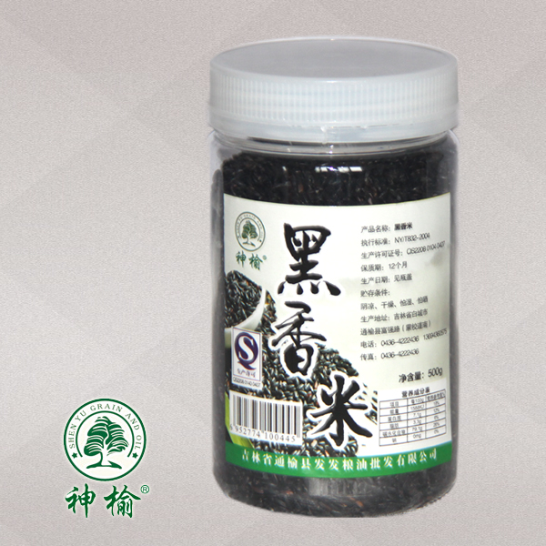 【白城馆】吉林白城东北发发神榆黑香米500g*6瓶