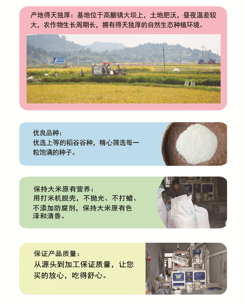 农家自产 【邮政助农】贵州天柱高酿大米2019年新米一级米4kg装贵州省内包邮