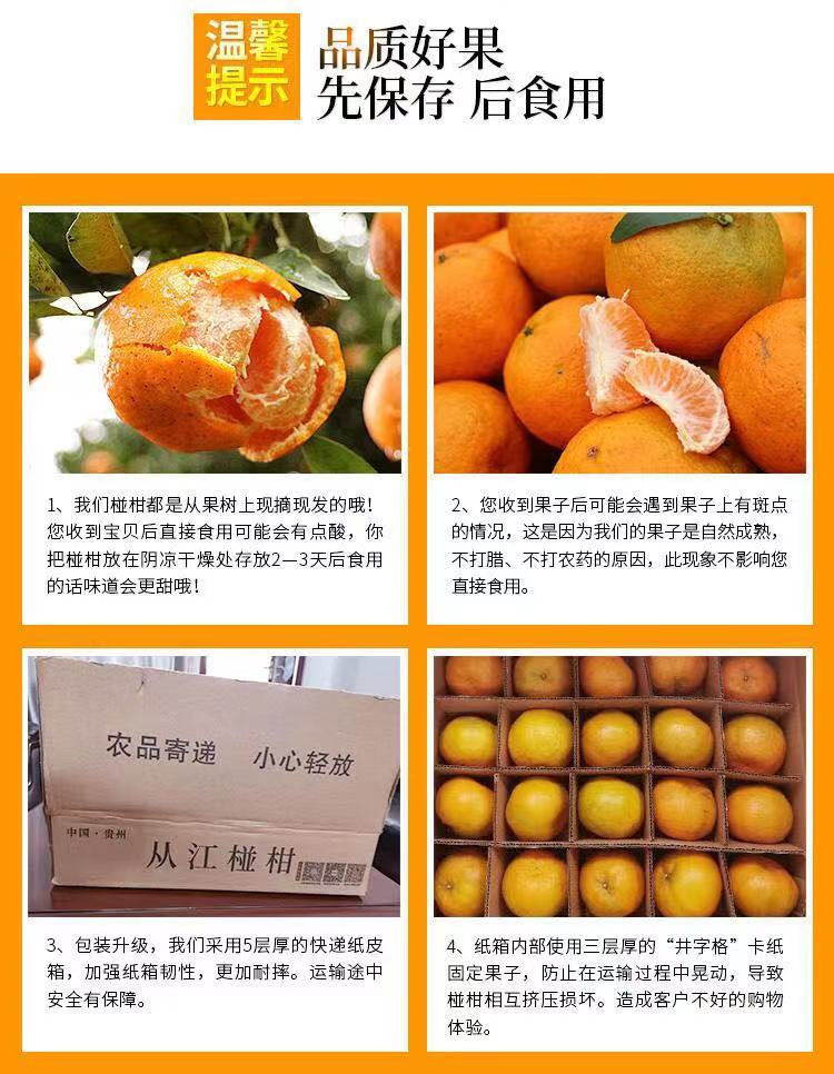 【从江椪柑】贵州从江椪柑 新鲜当季新鲜水果约5斤 细腻脆甜全国包邮