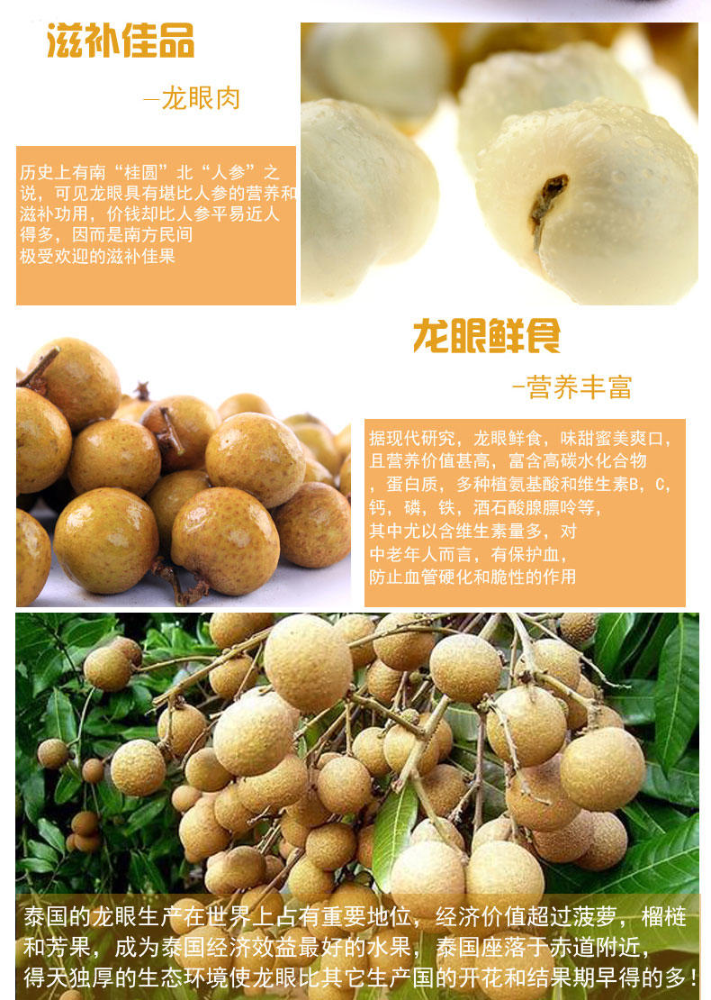 番邦 泰国进口龙眼2KG