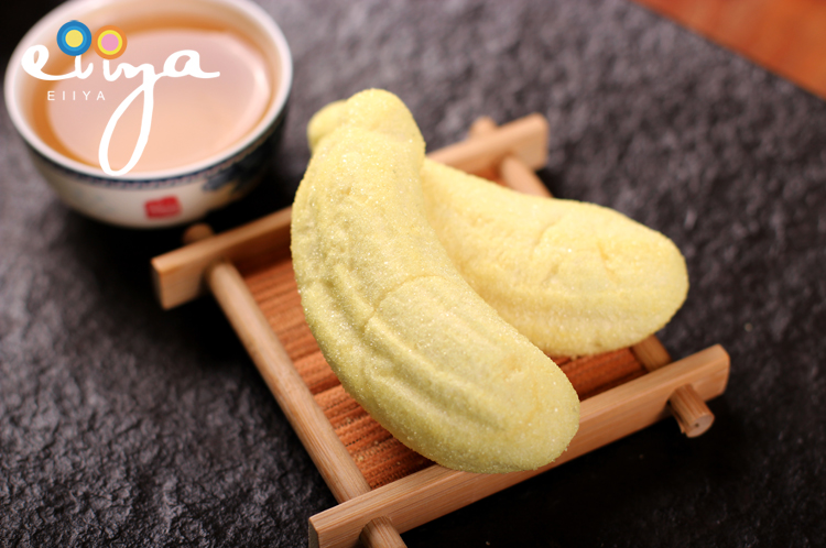  ecoro/怡可诺香蕉形状巧克力夹心棉花糖 43g 3D造型软糖 进口分装