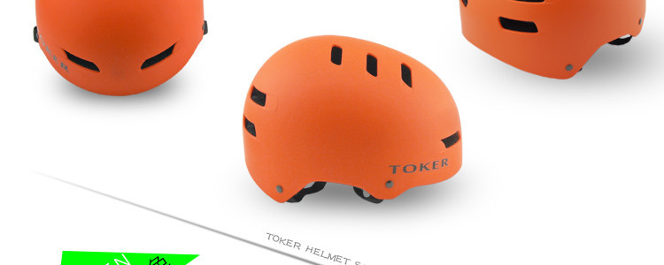 TOKER 户外运动头盔山地车骑行轮滑头盔硬壳双层保护多色选择H12