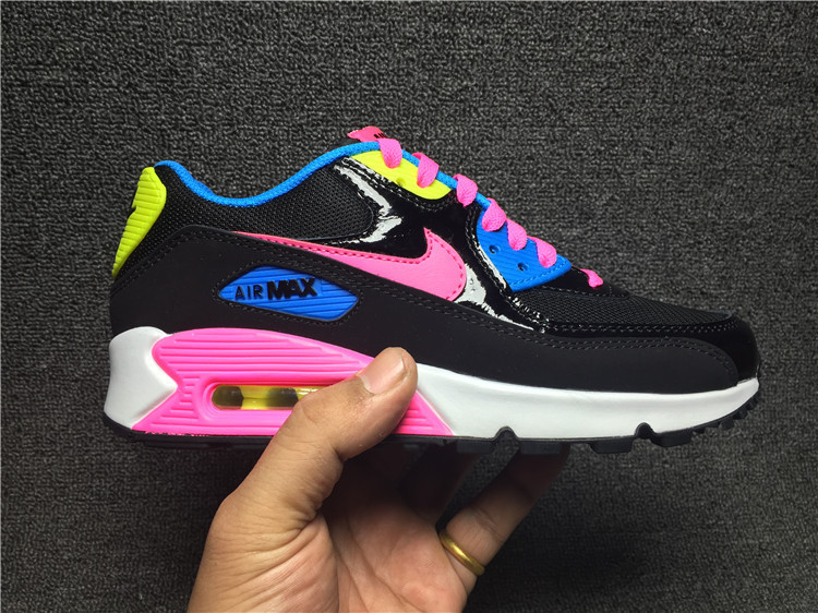 耐克/NIKE  Air Max 90 GS女子运动气垫跑步鞋724855-004