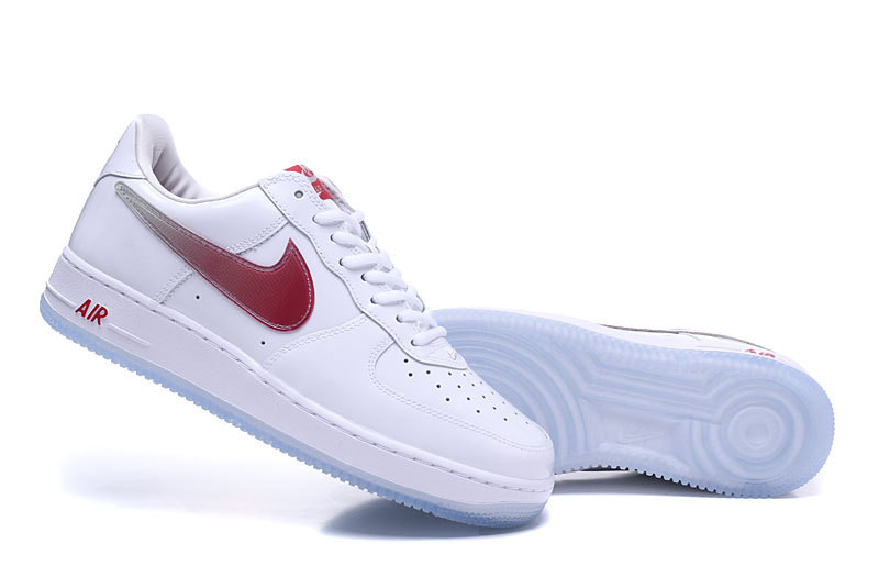 耐克/NIKE Nike Air Force 1 AF1  大学红 漆皮 休闲鞋 板鞋