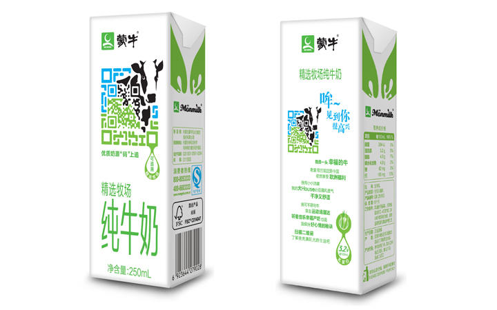 【奶圈专柜第二件半价包邮】10月产 蒙牛精选牧场纯牛奶250ml*12