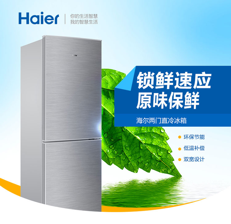 海尔（Haier）BCD-160TMPQ 两门冰箱