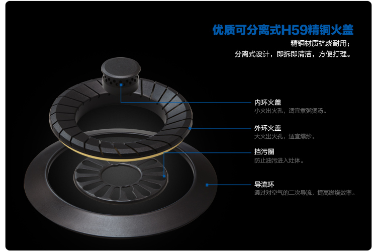  海尔燃气灶 JZT-QE3G(12T)