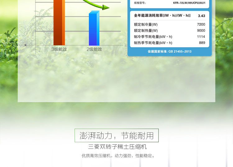  海尔无氟变频柜式空调 KFR-72LW/09UCP22AU1套机