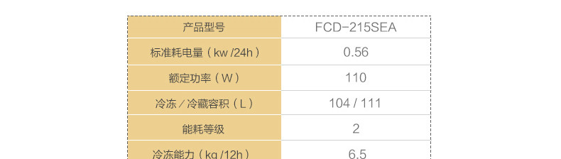 海尔/HAIERFCD-215SEA